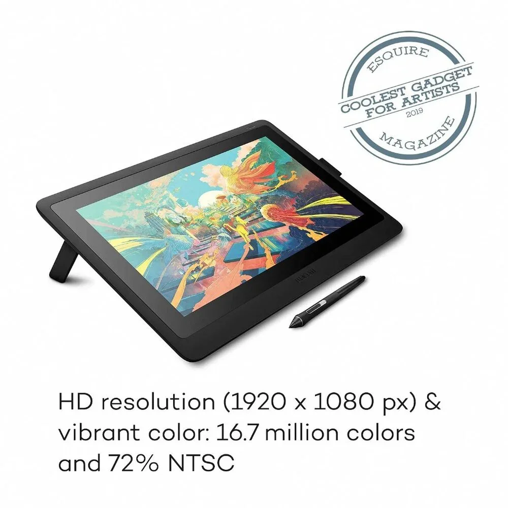Wacom Cintiq 16 Creative Pen Display (15.6 inch), DTK1660K0A, with Pro Pen 2
